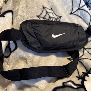Nike Black Belt Bag with White Logo